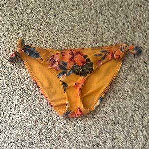 Tropical floral bikini bottom